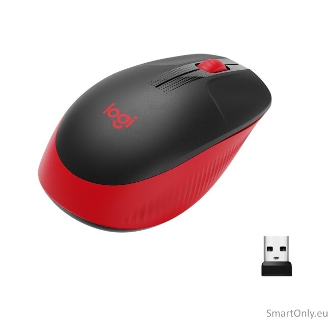 Logitech | Full size Mouse | M190 | Wireless | USB | Red Logitech | Full size Mouse | M190 | Wireless | USB | Red