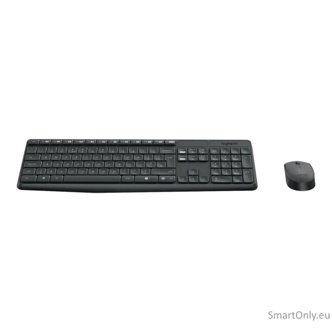 Logitech MK235 Keyboard and Mouse Set Wireless Mouse included Batteries included US Black 475 g 6 Logitech MK235 Keyboard and Mouse Set Wireless Mouse included Batteries included US Black 475 g 6