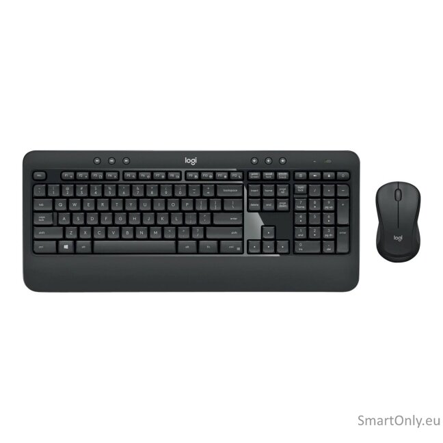 Logitech MK540 Advanced Keyboard and Mouse Set Wireless Mouse included Batteries included US Wireless connection USB Black 5 Logitech MK540 Advanced Keyboard and Mouse Set Wireless Mouse included Batteries included US Wireless connection USB Black 5