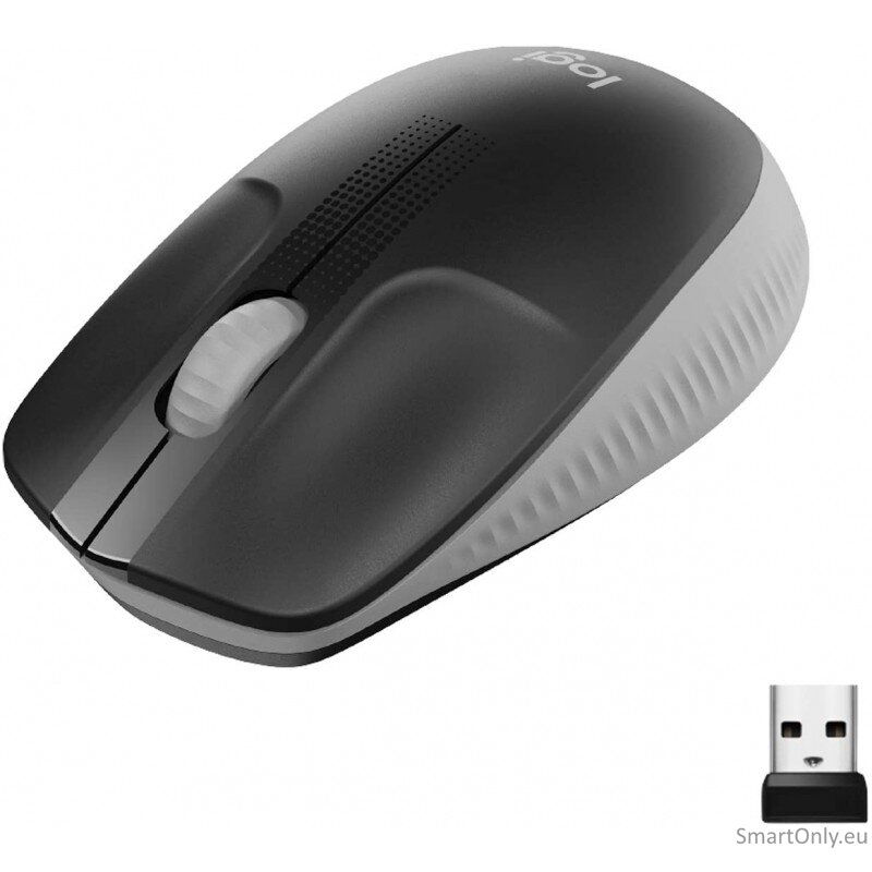 Logitech | Full size Mouse | M190 | Wireless | USB | Mid Grey 3