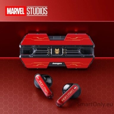 MARVEL Avengers BTMV21 Iron Man TWS belaidės ausinės MARVEL Avengers BTMV21 Iron Man TWS belaidės ausinės
