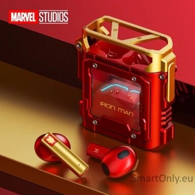 Marvel Battleship BTMV08 Iron Man TWS belaidės ausinės Marvel Battleship BTMV08 Iron Man TWS belaidės ausinės