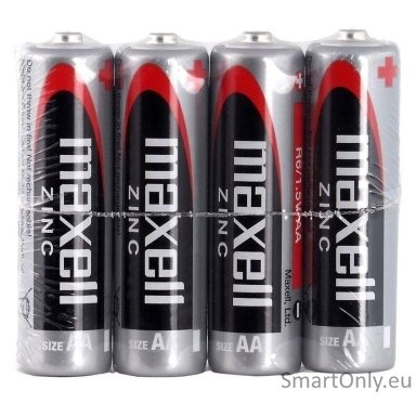 Maxell AA R6 4TAC Zinc batteries 4pcs Maxell AA R6 4TAC Zinc batteries 4pcs