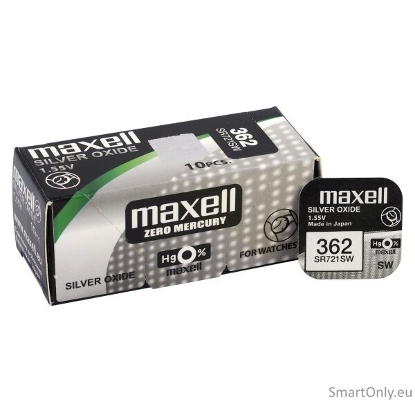 Maxell 362 (SR721SW) baterijos 10 vnt.