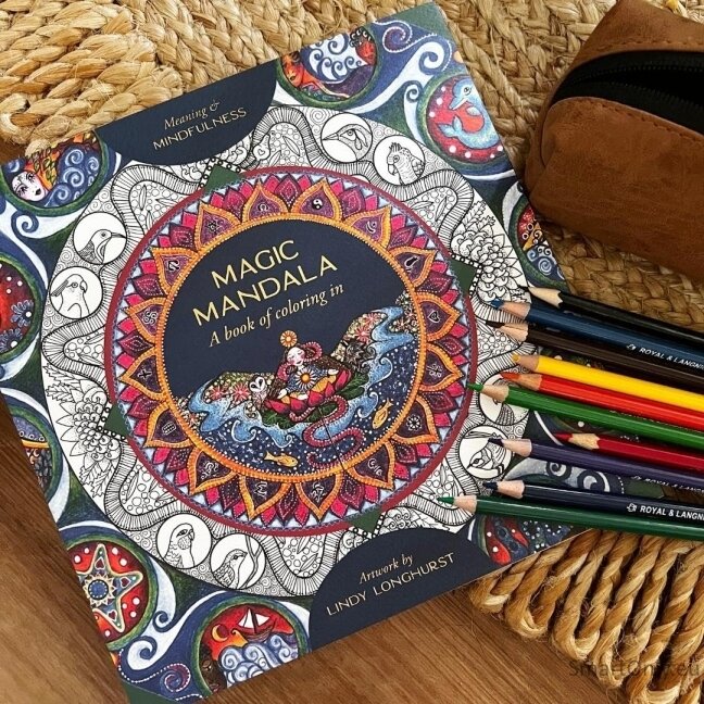 Magic Mandala a Book of Coloring in spalvinimo knyga Blue Angel 2 Magic Mandala a Book of Coloring in spalvinimo knyga Blue Angel 2