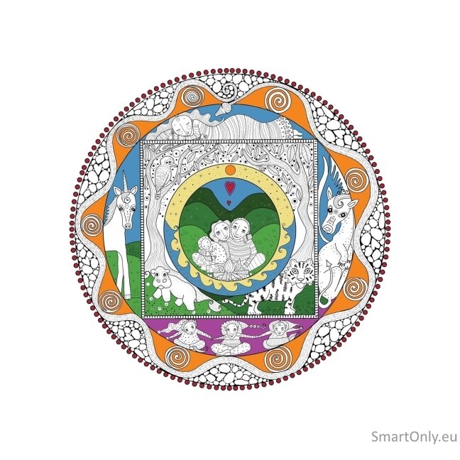 Magic Mandala a Book of Coloring in spalvinimo knyga Blue Angel 4 Magic Mandala a Book of Coloring in spalvinimo knyga Blue Angel 4