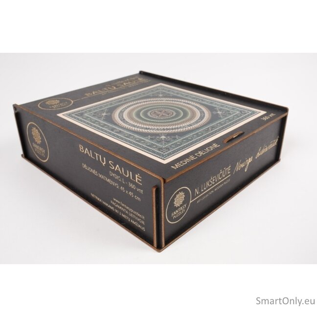 Mandala BALTŲ SAULĖ Medinė Dėlionė (360 detalių) Fantasy Puzzles 3 Mandala BALTŲ SAULĖ Medinė Dėlionė (360 detalių) Fantasy Puzzles 3