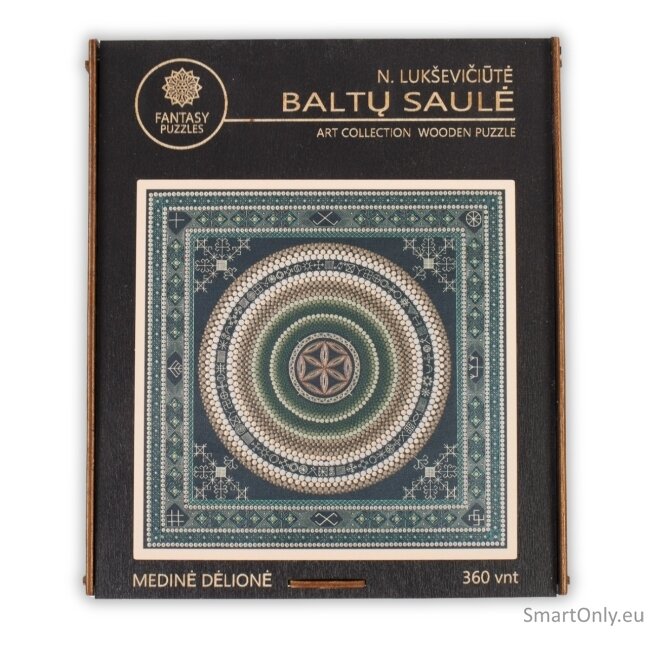 Mandala BALTŲ SAULĖ Medinė Dėlionė (360 detalių) Fantasy Puzzles