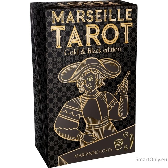 Marseille Tarot kortos aukso ir juodos sp. leidimas Lo Scarabeo 5