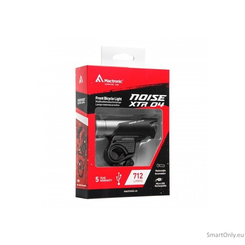 Mactronic Noise XTR 04 Priekinis dviračio žibintas Mactronic Noise XTR 04 Priekinis dviračio žibintas
