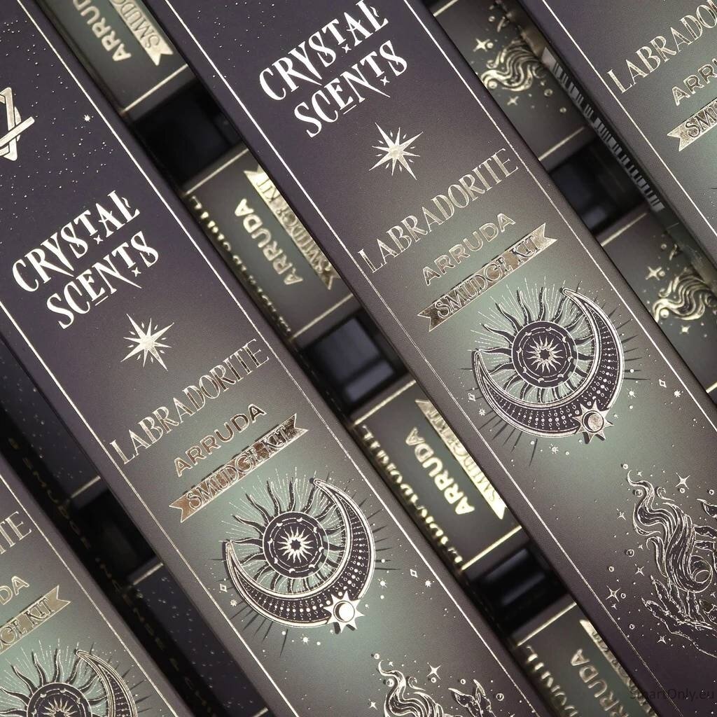 Medicininės Rūtos smilkalai su Labradorito kristalais Crystal Scents 2 Medicininės Rūtos smilkalai su Labradorito kristalais Crystal Scents 2