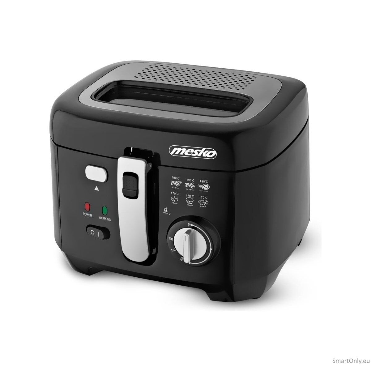 Mesko | Deep fryer | MS 4908 | Power 1800 W | Capacity 2.5 L | Black 5 Mesko | Deep fryer | MS 4908 | Power 1800 W | Capacity 2.5 L | Black 5