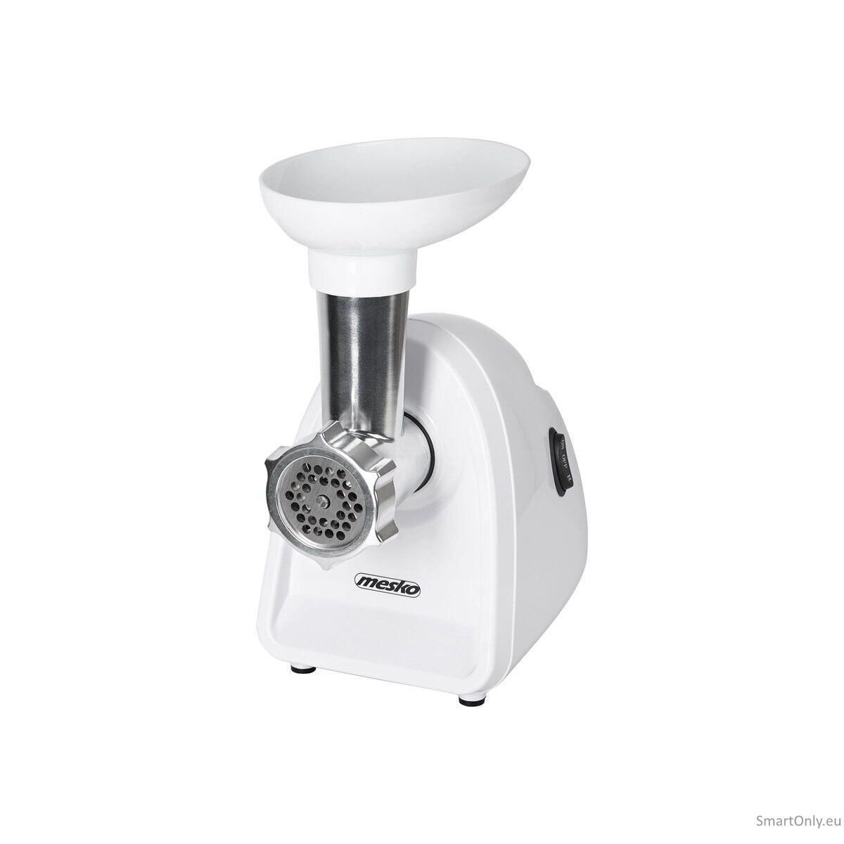 Mesko Meat mincer MS 4809 White 350 W Middle size sieve; mince sieve; poppy sieve; plunger; sausage filler 6