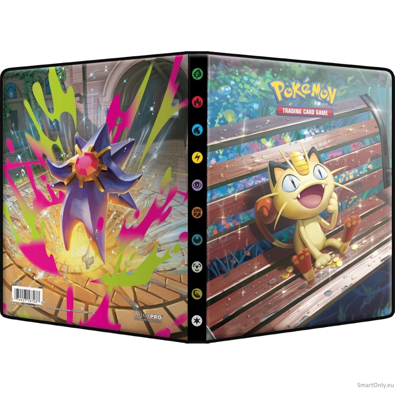 Meowth ir Starmie 4 kišenių albumas Pokémon kortelėms Ultra Pro 2