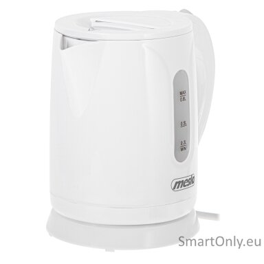 Mesko | Kettle | MS 1376 | Electric | 850 W | 0.8 L | Plastic | 360° rotational base | White