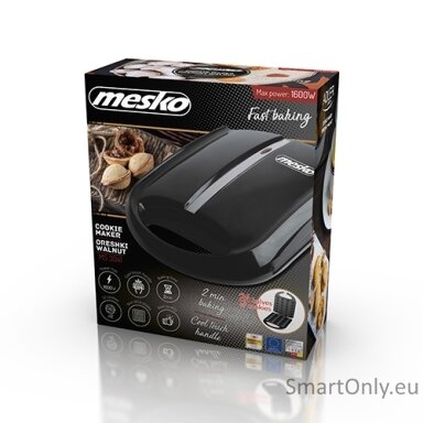 Mesko Nut maker MS 3041 1600 W Number of pastry 24 Nuts Black EU Plug
