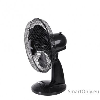 Mesko Fan MS 7309 Table Fan, Number of speeds 3, 40 W, Oscillation, Diameter 30 cm, Black 1