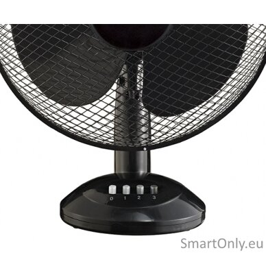 Mesko Fan MS 7310 Table Fan, Number of speeds 3, 45 W, Oscillation, Diameter 40 cm, Black 1