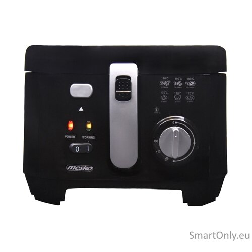 Mesko | Deep fryer | MS 4908 | Power 1800 W | Capacity 2.5 L | Black 1 Mesko | Deep fryer | MS 4908 | Power 1800 W | Capacity 2.5 L | Black 1