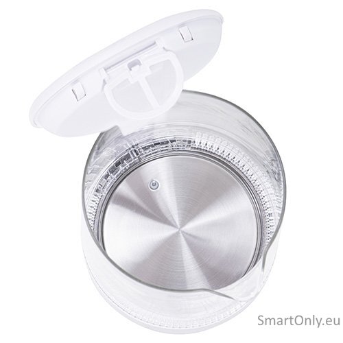 Mesko Kettle MS 1301w Electric 1850 W 1.7 L Glass/Stainless steel 360° rotational base White 6 Mesko Kettle MS 1301w Electric 1850 W 1.7 L Glass/Stainless steel 360° rotational base White 6