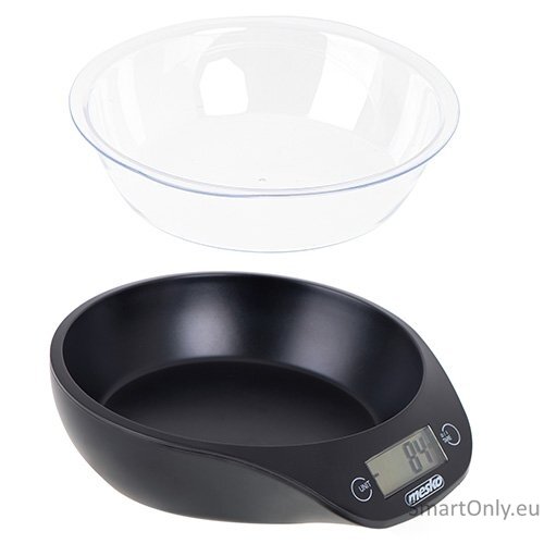 Mesko Kitchen scale with a bowl MS 3164 Maximum weight (capacity) 5 kg Graduation 1 g Display type LCD Black 2