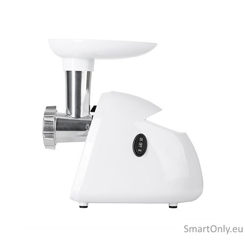 Mesko Meat mincer MS 4809 White 350 W Middle size sieve; mince sieve; poppy sieve; plunger; sausage filler 3