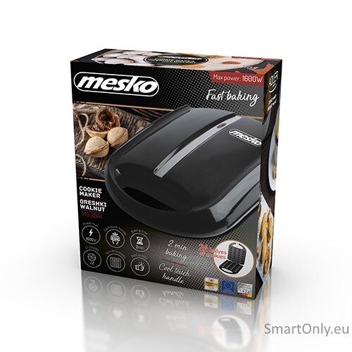 Mesko Nut maker MS 3041 1600 W Number of pastry 24 Nuts Black EU Plug