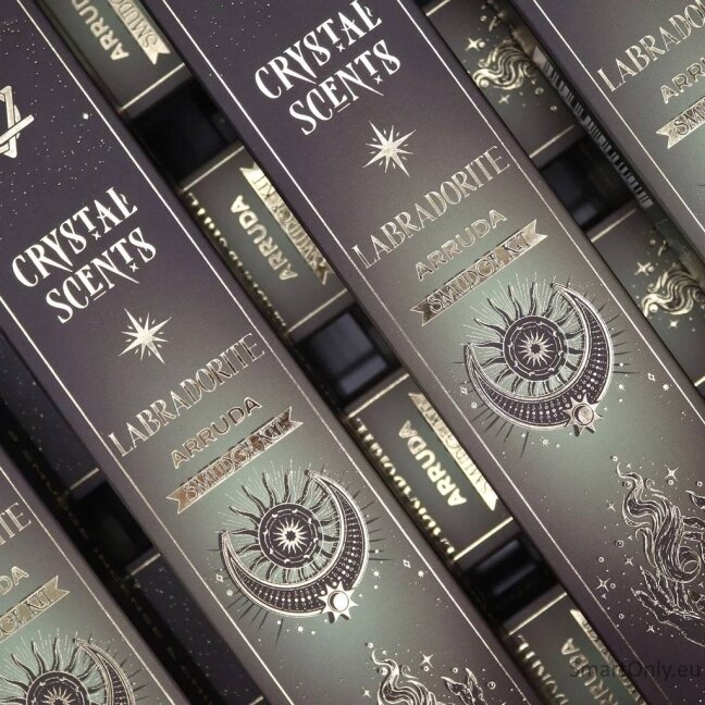 Medicininės Rūtos smilkalai su Labradorito kristalais Crystal Scents 2 Medicininės Rūtos smilkalai su Labradorito kristalais Crystal Scents 2