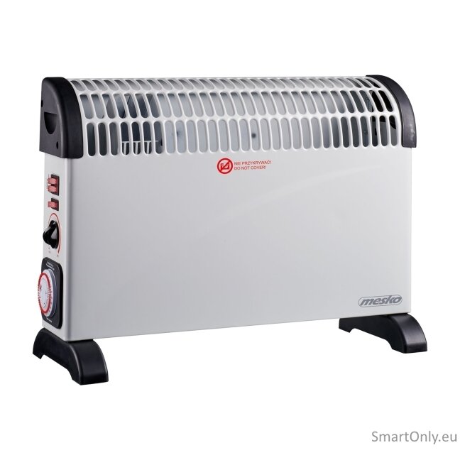 Mesko | Convector Heater with Timer and Turbo Fan | MS 7741w | Convection Heater | 2000 W | Number of power levels 3 | White 1