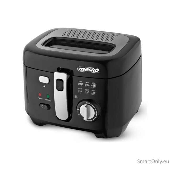 Mesko | Deep fryer | MS 4908 | Power 1800 W | Capacity 2.5 L | Black 5 Mesko | Deep fryer | MS 4908 | Power 1800 W | Capacity 2.5 L | Black 5