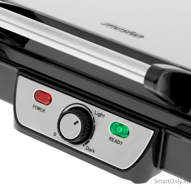 Mesko Grill MS 3050 Contact grill 1800 W Black/Stainless steel 3