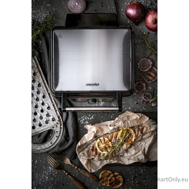 Mesko Grill MS 3050 Contact grill 1800 W Black/Stainless steel 8 Mesko Grill MS 3050 Contact grill 1800 W Black/Stainless steel 8