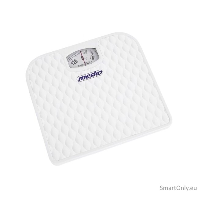 Mesko Scale MS 8160 Mechanical, Maximum weight (capacity) 130 kg, Accuracy 1000 g, White 3 Mesko Scale MS 8160 Mechanical, Maximum weight (capacity) 130 kg, Accuracy 1000 g, White 3