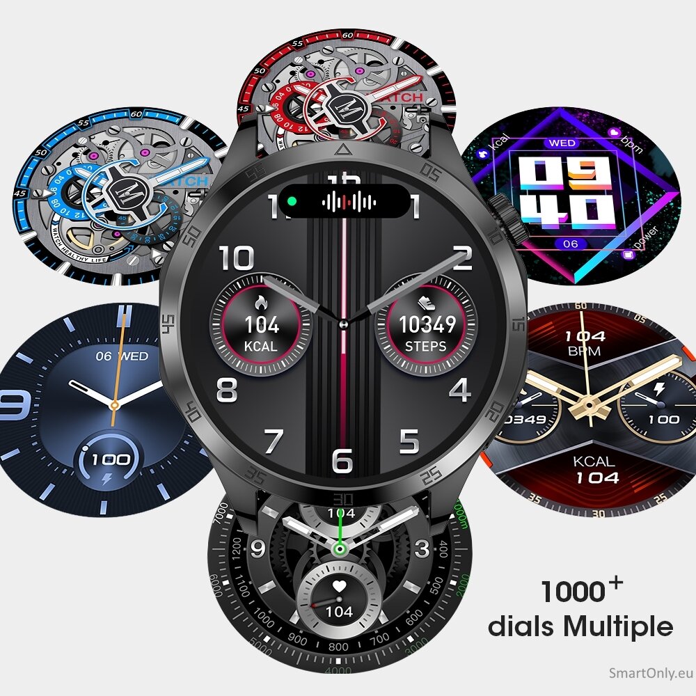 Microwear GT4 Max Smart Watch silver/green silicone 5 Microwear GT4 Max Smart Watch silver/green silicone 5