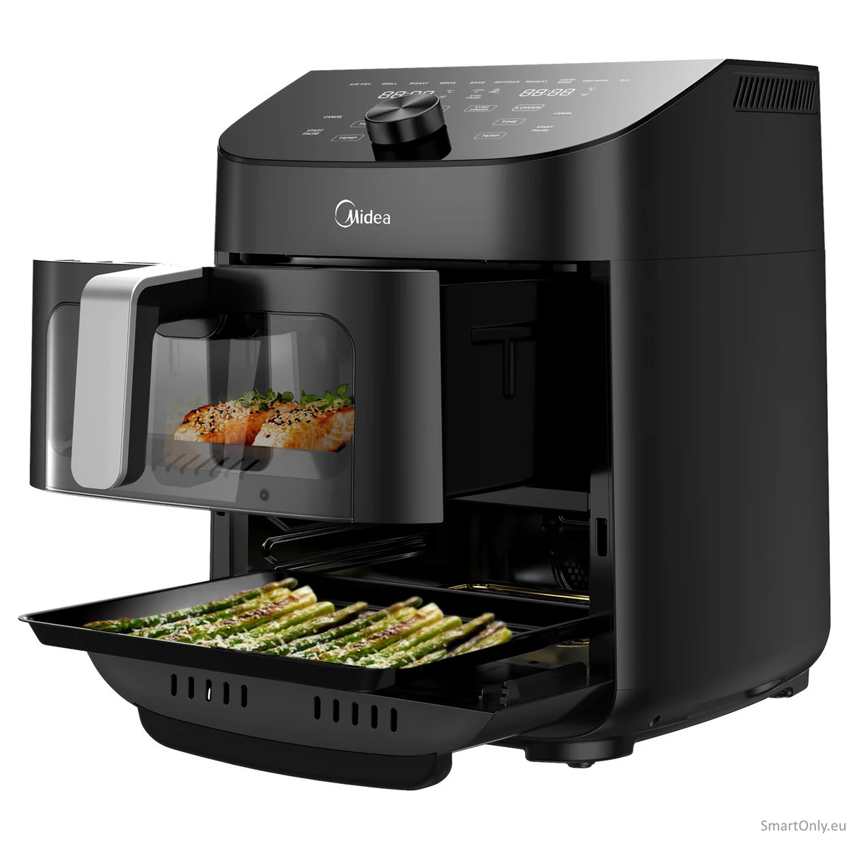Midea Two Zone Airfryer | MAD1100DADK | Power 1850 W | Capacity 4.4/6.4 L | Rapid Air technology | Black 3 Midea Two Zone Airfryer | MAD1100DADK | Power 1850 W | Capacity 4.4/6.4 L | Rapid Air technology | Black 3