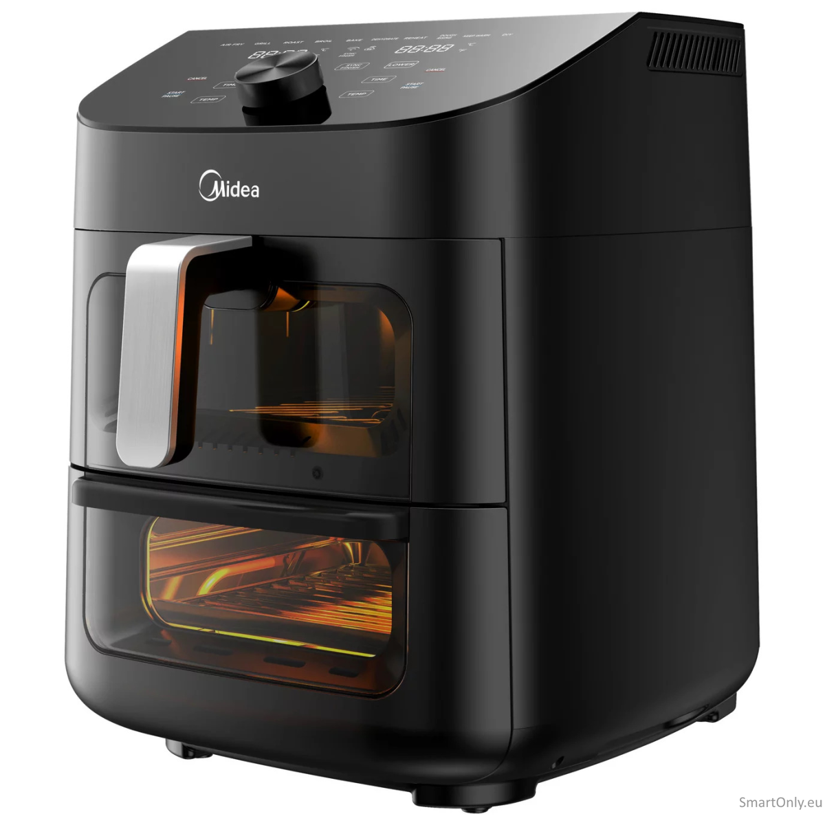Midea Two Zone Airfryer | MAD1100DADK | Power 1850 W | Capacity 4.4/6.4 L | Rapid Air technology | Black 1 Midea Two Zone Airfryer | MAD1100DADK | Power 1850 W | Capacity 4.4/6.4 L | Rapid Air technology | Black 1