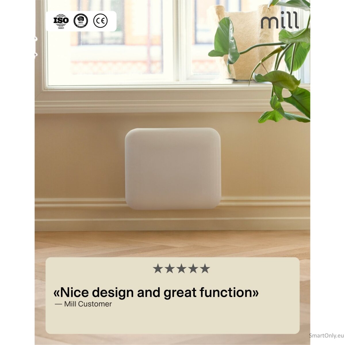 Mill Heater IB250 Steel Panel Heater 250 W Number of power levels 1 Suitable for rooms up to 2-5 m² White 8 Mill Heater IB250 Steel Panel Heater 250 W Number of power levels 1 Suitable for rooms up to 2-5 m² White 8