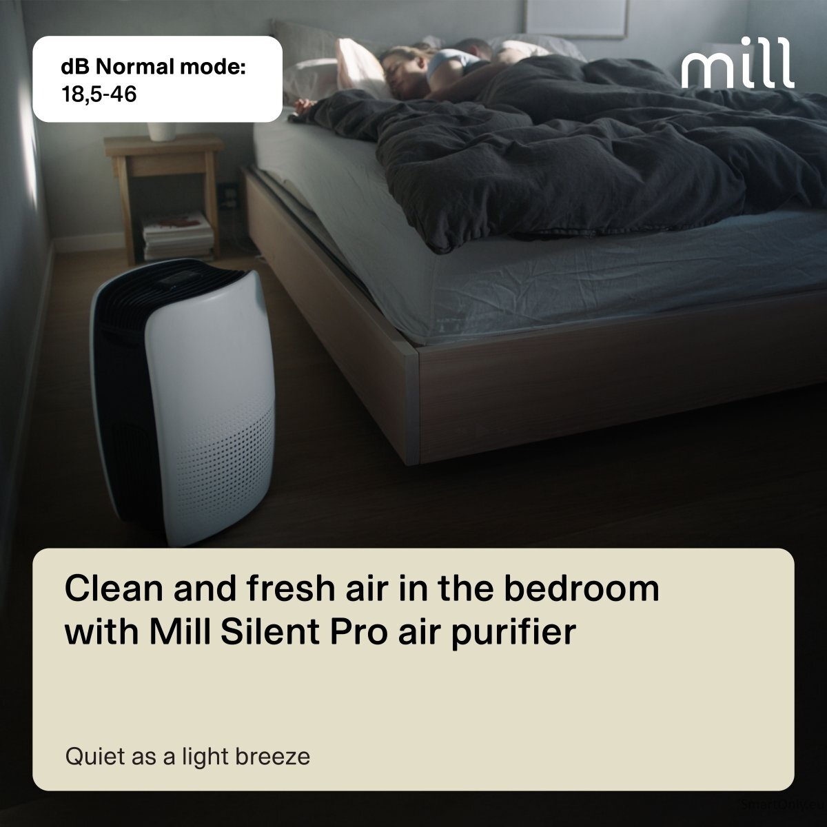 Mill Silent Pro Air Purifier APSILENT Suitable for rooms up to 115 m² 68.3 m³ White/Black 5