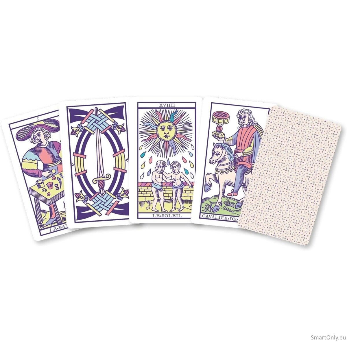 Minis Jeux Tarot de Marseille kortos prancūzų kalba Grimaud Cartomancie 2