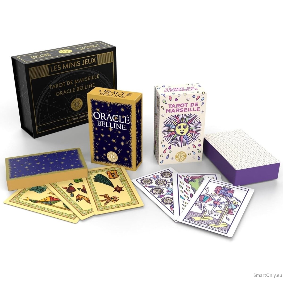 Minis Jeux Tarot de Marseille kortos prancūzų kalba Grimaud Cartomancie