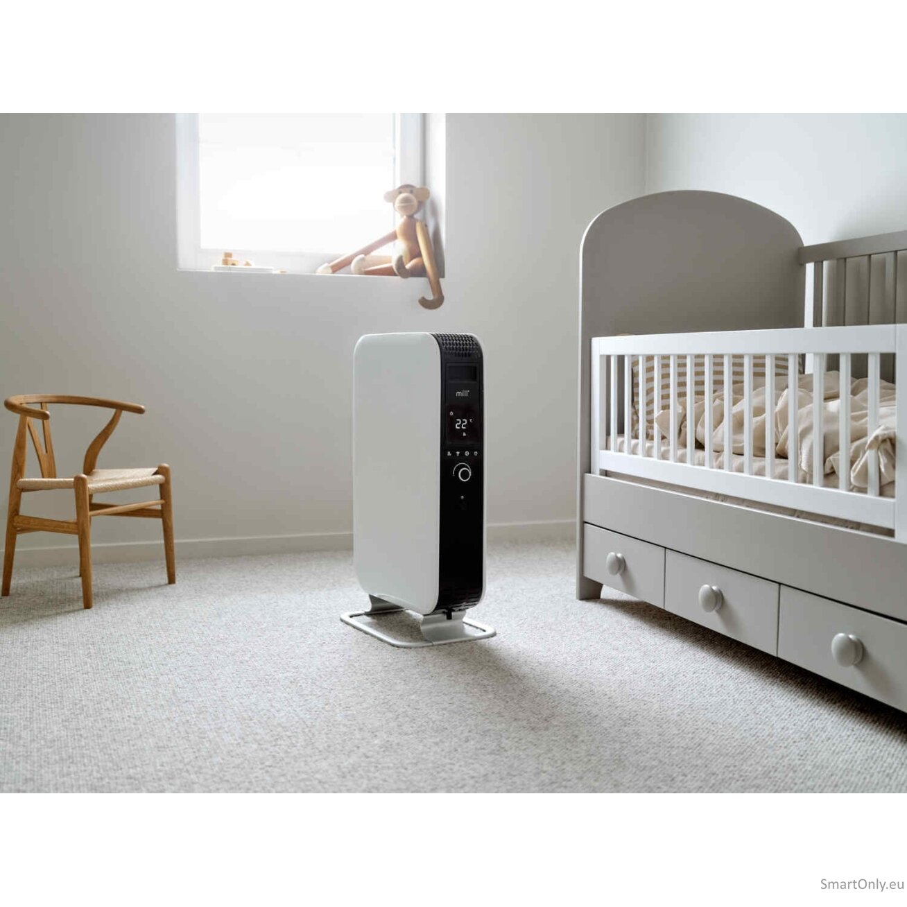 Mill Heater OIL1500WIFI3 GEN3 Oil Filled Radiator 1500 W Number of power levels 3 Suitable for rooms up to 25 m² White/Black 6 Mill Heater OIL1500WIFI3 GEN3 Oil Filled Radiator 1500 W Number of power levels 3 Suitable for rooms up to 25 m² White/Black 6