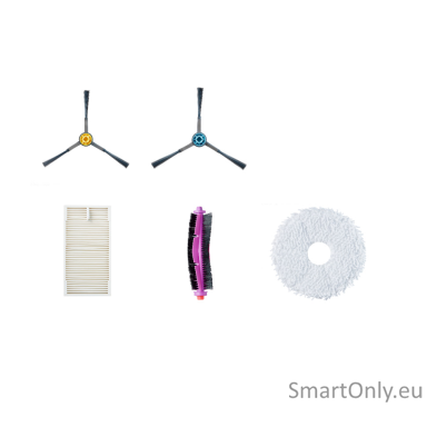 Midea Spare Parts Kit for V12: 6x Side brushes, 2x Roller brushes, 3x HEPA Filters, 4x Mops, 3x Dust Bags Midea Spare Parts Kit for V12: 6x Side brushes, 2x Roller brushes, 3x HEPA Filters, 4x Mops, 3x Dust Bags