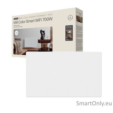 Mill Color Panel Heater, Wifi+App control | COLOR700WIFI4 | Panel Heater | 700 W | Suitable for rooms up to 9-12 m² | Matte White | IPX4 Mill Color Panel Heater, Wifi+App control | COLOR700WIFI4 | Panel Heater | 700 W | Suitable for rooms up to 9-12 m² | Matte White | IPX4