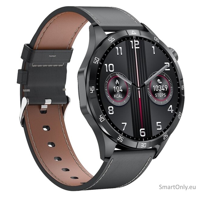 Microwear GT4 Max smart watch Black Leather 1 Microwear GT4 Max smart watch Black Leather 1