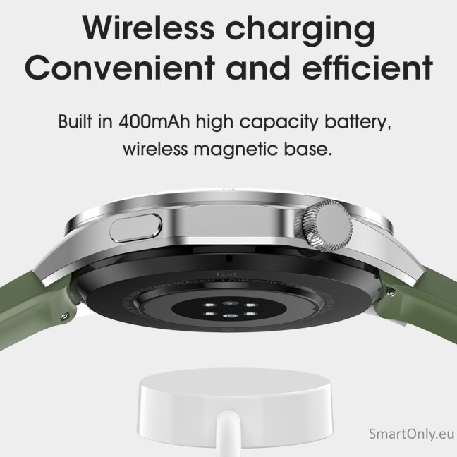 Microwear GT4 Max Smart Watch silver/green silicone 6 Microwear GT4 Max Smart Watch silver/green silicone 6