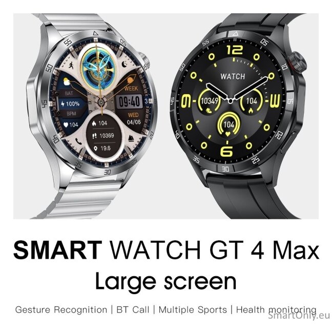 Microwear GT4 Max smart watch Black Leather 4 Microwear GT4 Max smart watch Black Leather 4