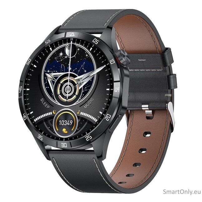 Microwear GT4 Max smart watch Black Leather Microwear GT4 Max smart watch Black Leather