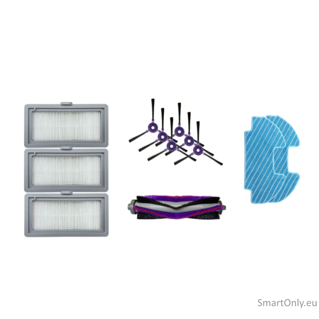 Midea | Spare Parts Kit: 6x Side Brush, 1x Main Brush, 3x HEPA Filter, 2x Mopping Cloth for I5C Midea | Spare Parts Kit: 6x Side Brush, 1x Main Brush, 3x HEPA Filter, 2x Mopping Cloth for I5C