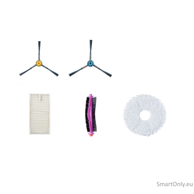 Midea Spare Parts Kit for V12: 6x Side brushes, 2x Roller brushes, 3x HEPA Filters, 4x Mops, 3x Dust Bags Midea Spare Parts Kit for V12: 6x Side brushes, 2x Roller brushes, 3x HEPA Filters, 4x Mops, 3x Dust Bags