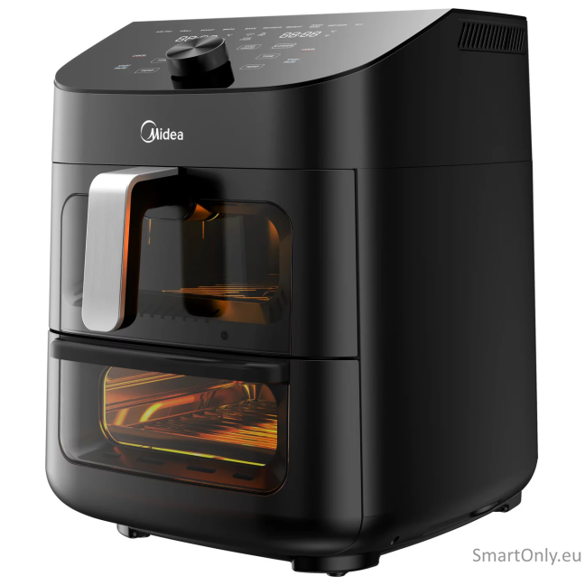 Midea Two Zone Airfryer | MAD1100DADK | Power 1850 W | Capacity 4.4/6.4 L | Rapid Air technology | Black 1 Midea Two Zone Airfryer | MAD1100DADK | Power 1850 W | Capacity 4.4/6.4 L | Rapid Air technology | Black 1